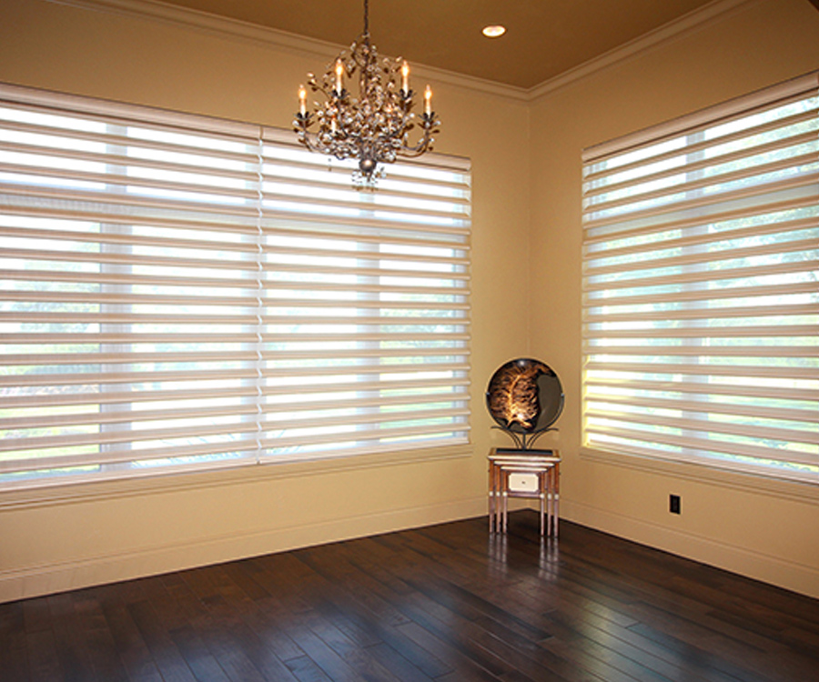 master bedroom pirouette shades Hunter Douglas Austin 78758