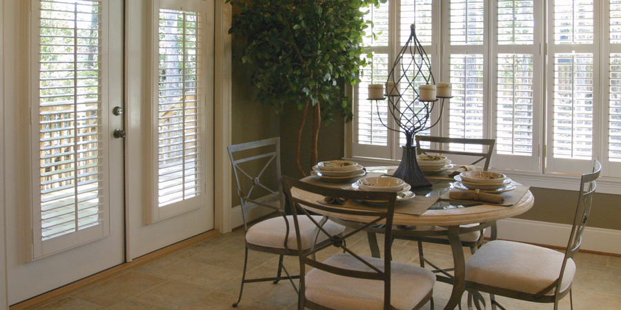 fall solutions dining room shutters Hunter Douglas Austin 78758