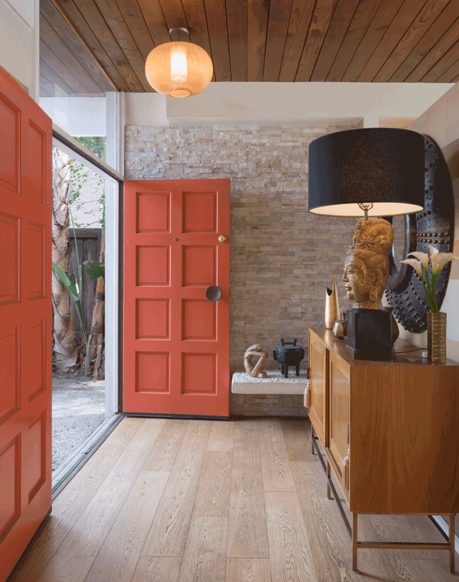 Living Coral Interiors - Pantone's Color of the Year Design Ideas