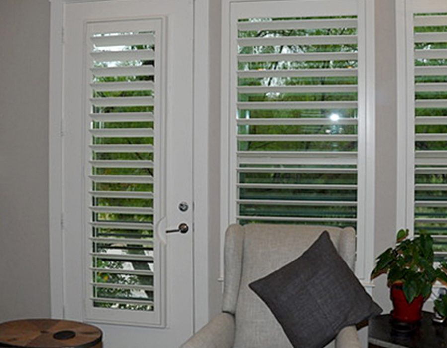 door handle cut out plantation shutters for doors Austin