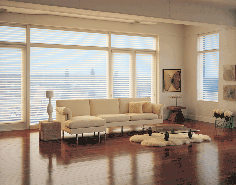 window issues with silhouette shades living room Hunter Douglas Austin 78758