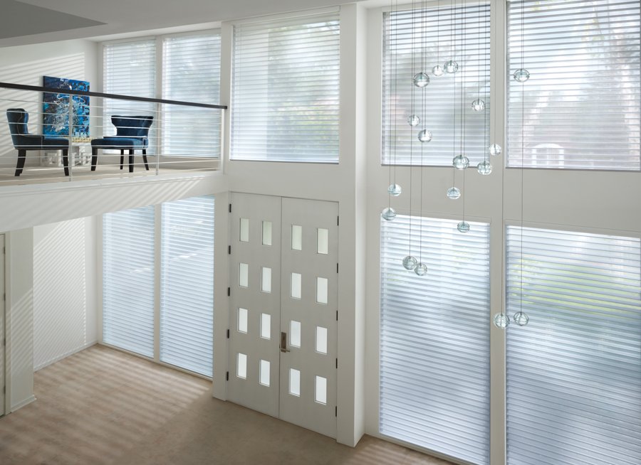 white entry way nantucket sheer shades Hunter Douglas Austin 78758