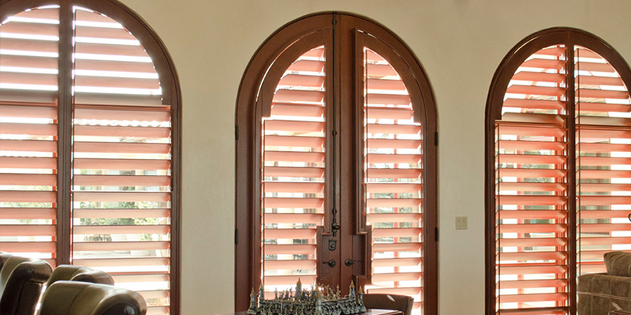 plantation shutters for arched windows Hunter Douglas Austin 78758