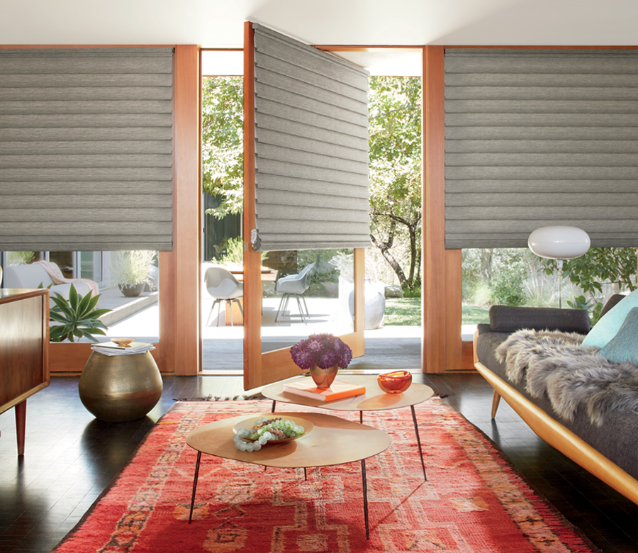 vignette modern roman shades Hunter Douglas Leander 78641