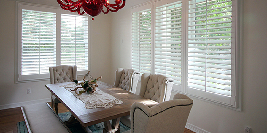 dining room plantation shutters Hunter Douglas Austin 78758