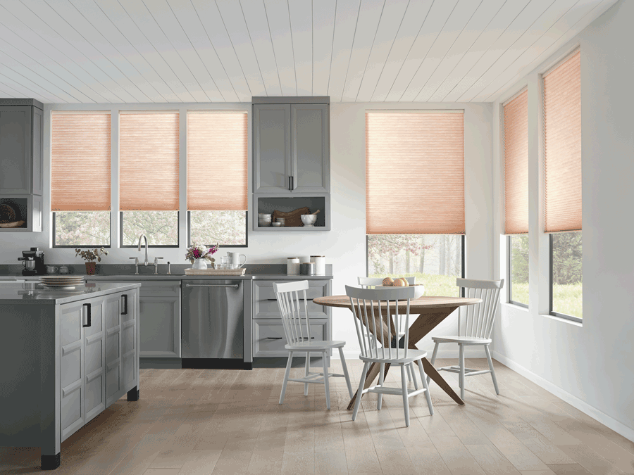 kitchen cellular shades motorized shades Austin TX