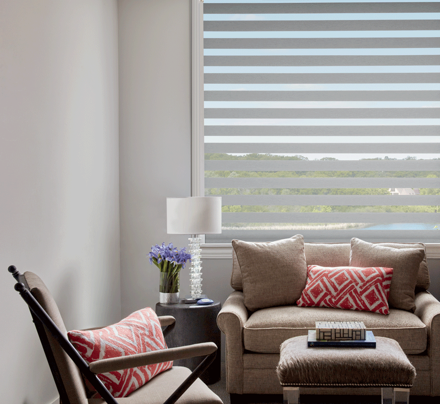 the base roller shade when you layer window treatments Austin TX