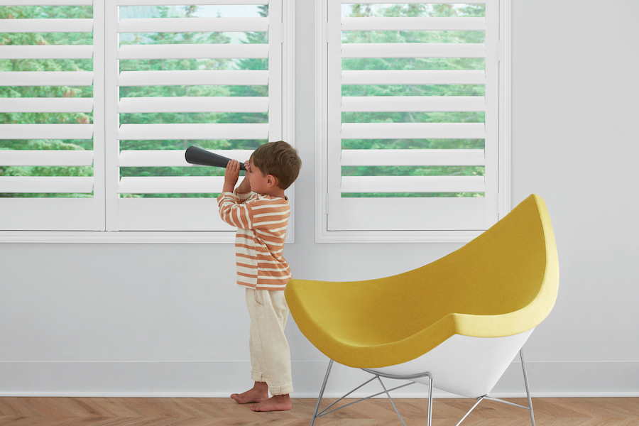 Think shutters when it comes time to learn how to childproof.