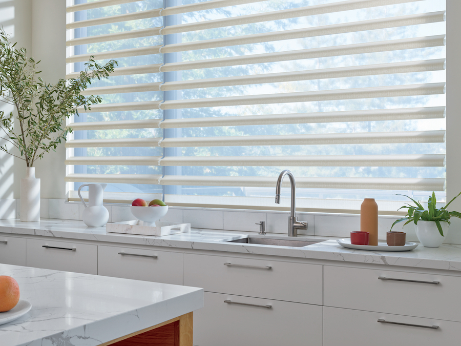 Energy efficient sheer shades kitchen Austin TX