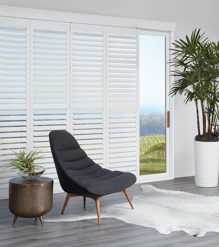 Plantation Shutters for Sliding Glass Doors