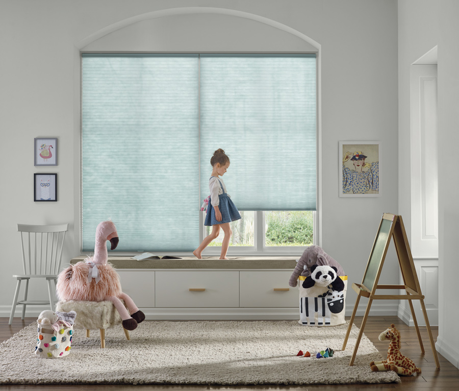 Austin Window Fashions with child-safe features for shades