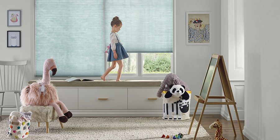 Window treatments with child-safe features Austin, TX