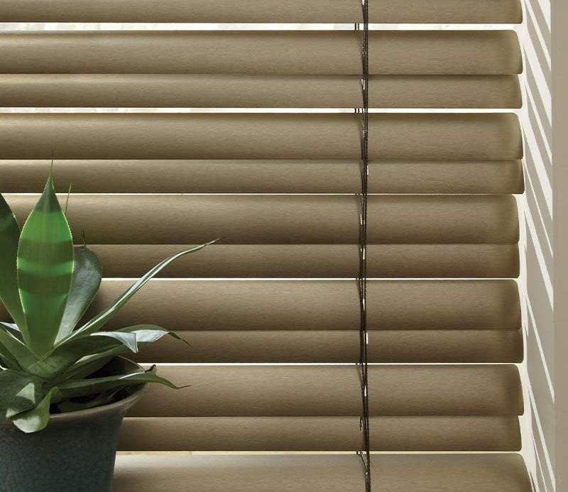 close up of cordless childsafe horizontal blinds in Cedar Park, TX