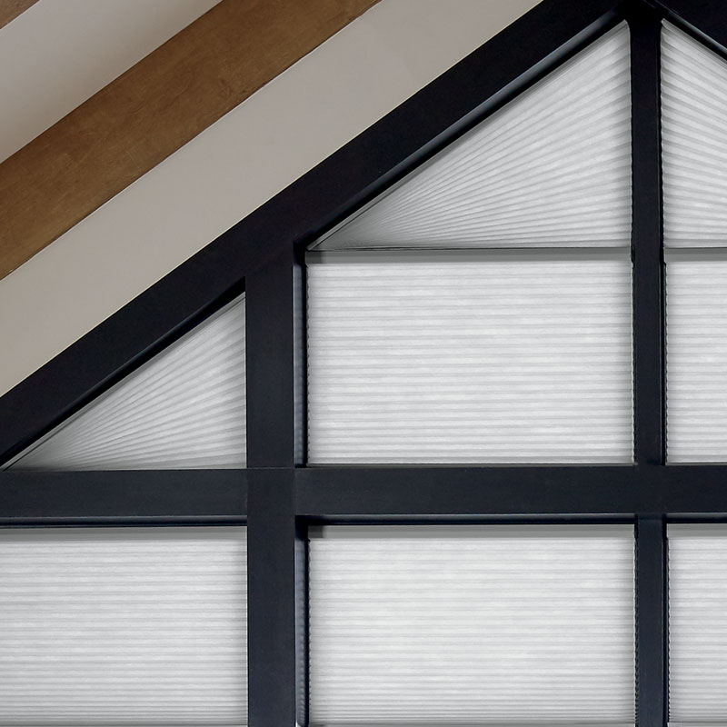 angled windows in black frame in Austin, TX