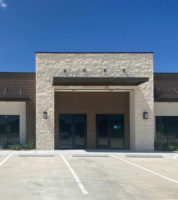 exterior of austin window fashions window treatment store in Georgetown, TX