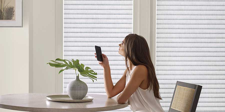 window shade automation smart app in austin, TX home
