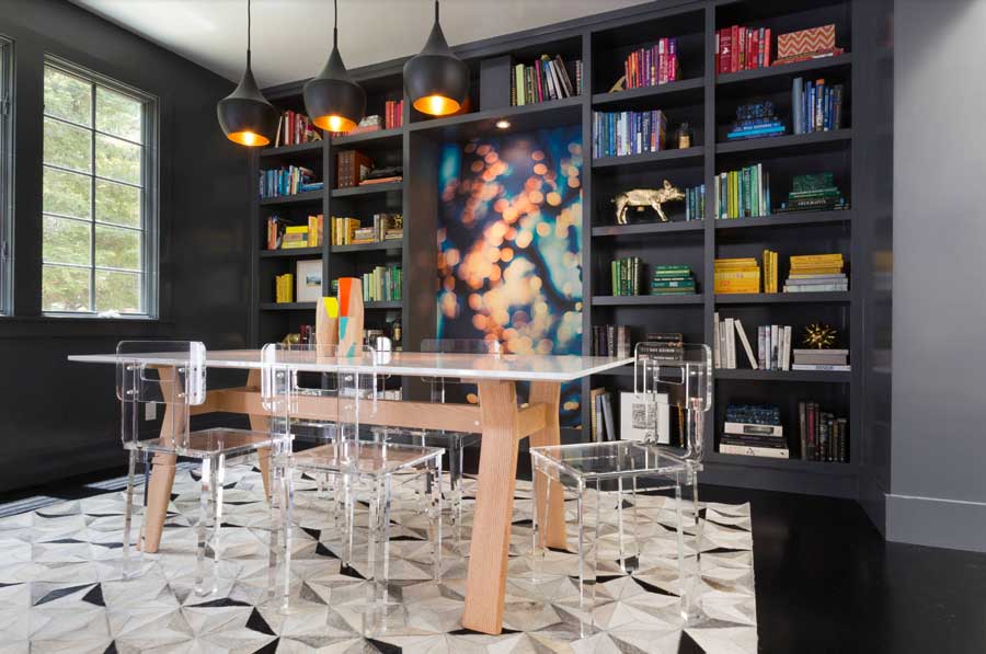 modern dining room austin tx home