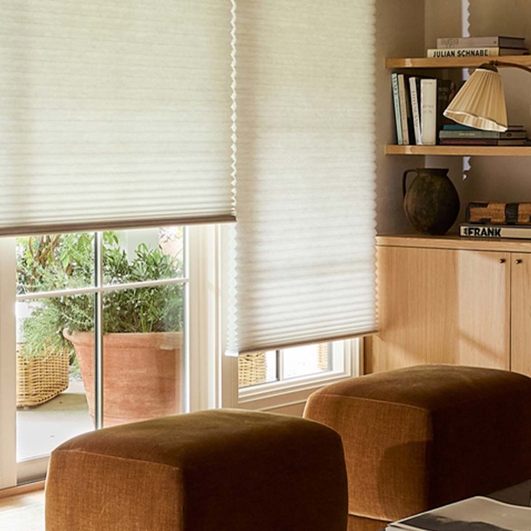 duette-honeycomb-shades-detail-living-room-brown-featured-product-hunter-douglas-austin-window-fashions